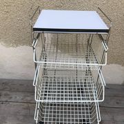 Metal serving trolley 1970s