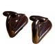 Bakelite school coat hook from the end of the 50s (set of 2)