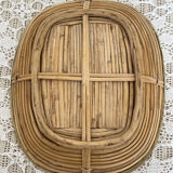 Empty rattan and brass pocket