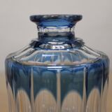 Val Saint-Lambert crystal blue flask