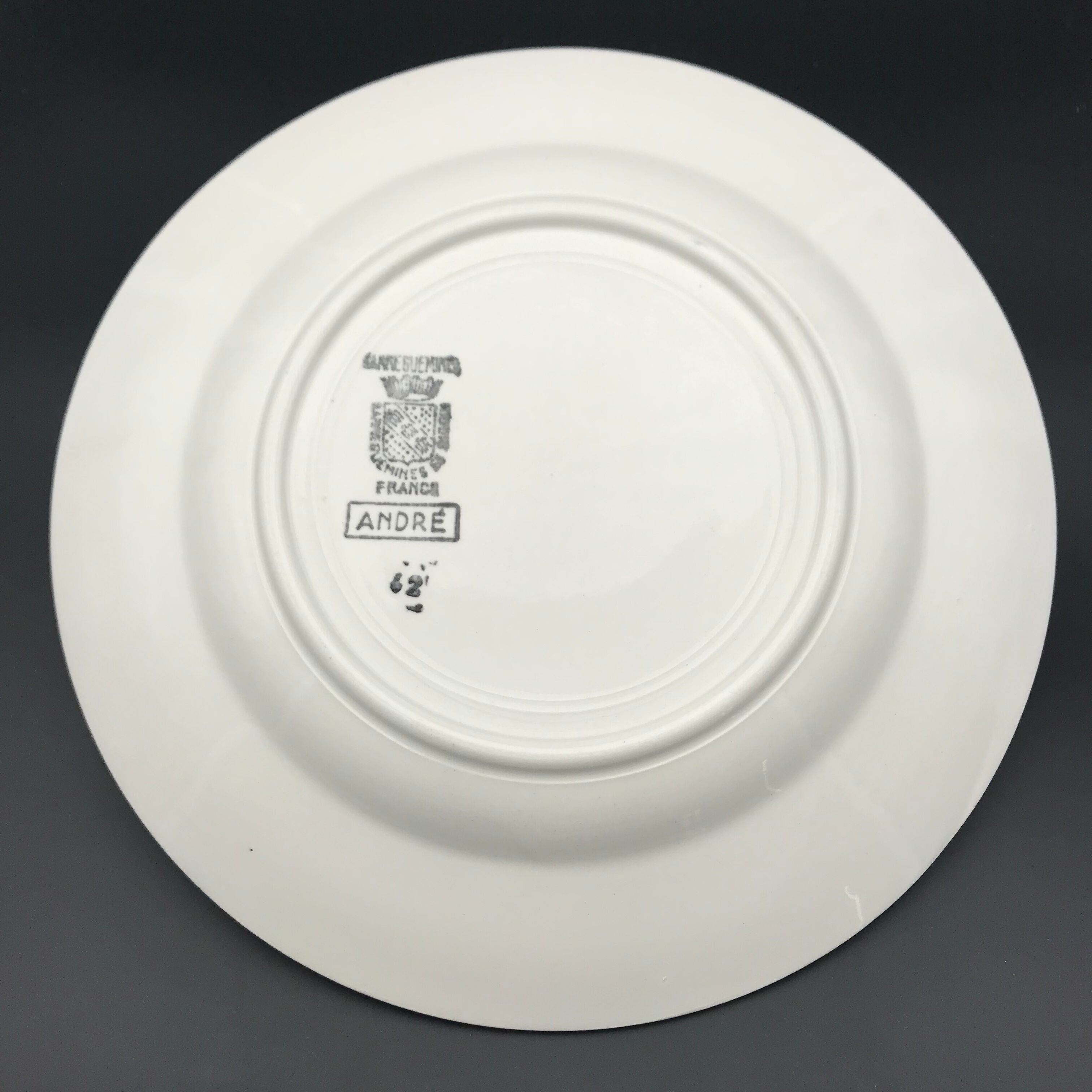 Flat plates (6)vintage model André