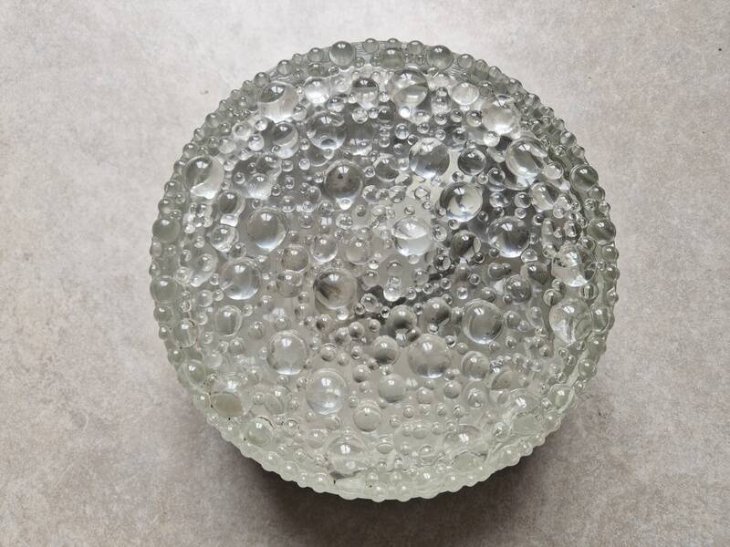 Staff ceiling light in blown bubble glass - Design 1960