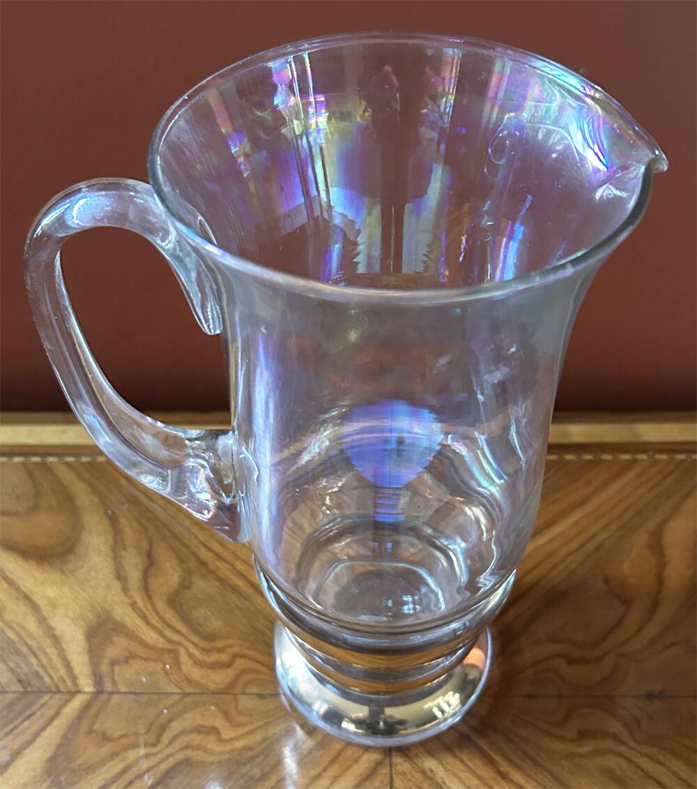 Iridescent vase Dorthy Thorpe, vintage, 50s/60s