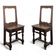 Pair of Lorraine oak chairs