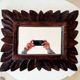 Antique mirror in carved wood