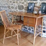 Rattan desk