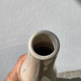 Iridescent white ceramic vase
