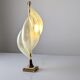 Maison Rougier table lamp in opalescent lucite 1970s