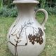 Scheurich 495-48 Ceramic Jug Vase — Floral Design, 1970s