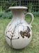 Scheurich 495-48 Ceramic Jug Vase — Floral Design, 1970s