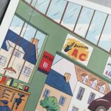 School poster "the mechanic/the station" 56x76