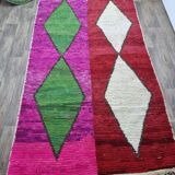 Tapis fait main coloré