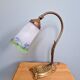 Art Nouveau table lamp in bronze, Noverdy France bobèche