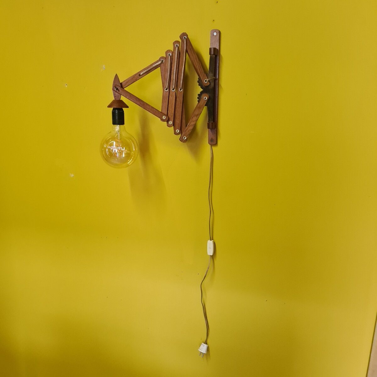 Vintage Dutch Harmonica Wall Lamp T. Zweers, from the 1960