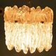 Orrefors Vintage Glass Suspension, Space Age lamp by Fagerlund