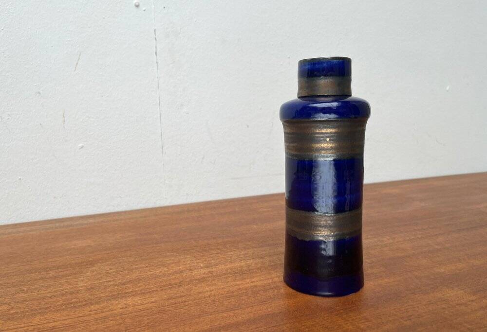 Mid-century German studio pottery bottle vase with lid by Cornelsen Kindermann, 1960s.