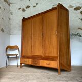 Wardrobe sliding door vintage oak