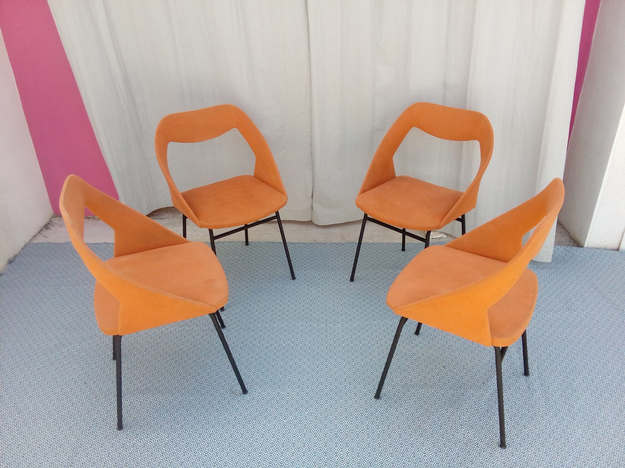 Design chairs Louis Paolozzi vintage 50s
