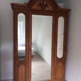 Old and large 3-door wardrobe