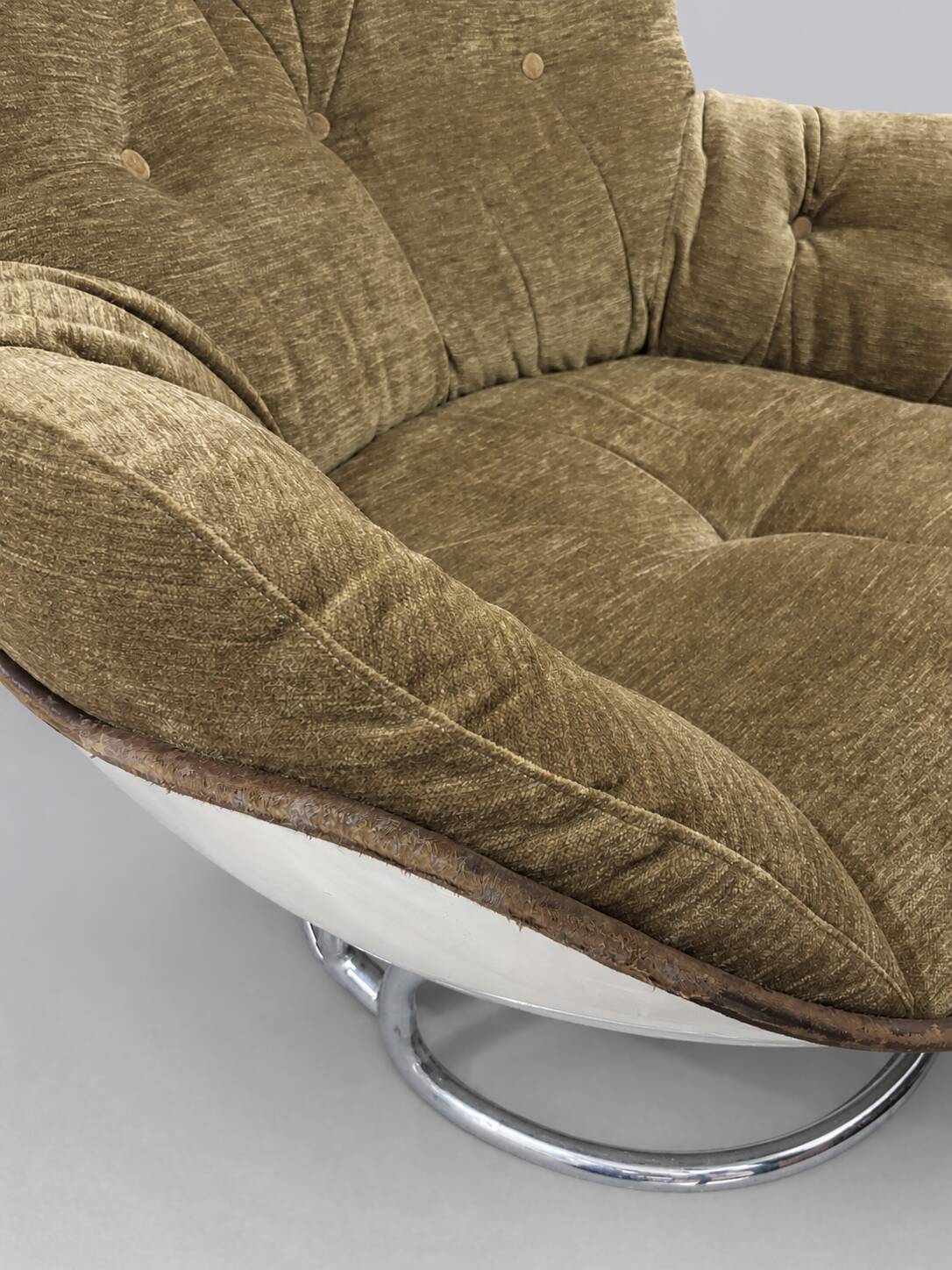 Armchair by Michel Cadestin, 1970s, reupholstered.