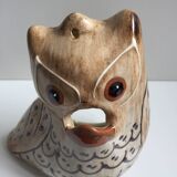 Ceramic Sculpture Figurine Signed MOSSER Gilbert Owl Hulotte Owl