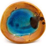 Set of 2 lagoon blue pottery pockets from La Colombe