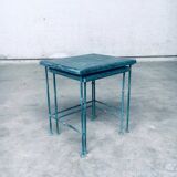 Postmodern Handmade Nesting Table Set by J. Berdou, France, 1980s, Set of 2