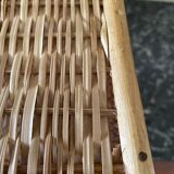 Bamboo and rattan shelf 2 doors