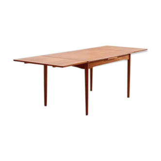 Extendable Danish teak dining table