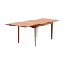 Extendable Danish teak dining table