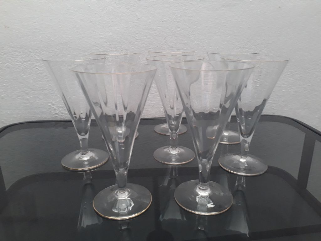 Verres champagne vintage Rogaska