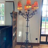 Wrought iron floor lamp