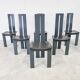 Dining chairs by Pietro costantini for Ello, 1980s, set of 6