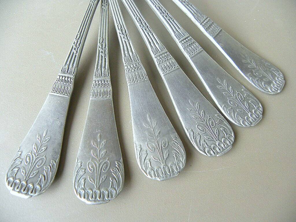 1/2 consulate - empire, tin gold & silverware cutlery set