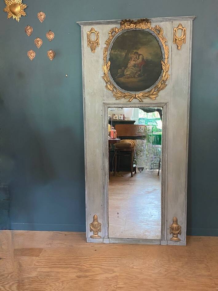19th-century trumeau mirror