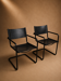 Paire Fauteuil MG5  Cantilever cuir Matteo Grassi