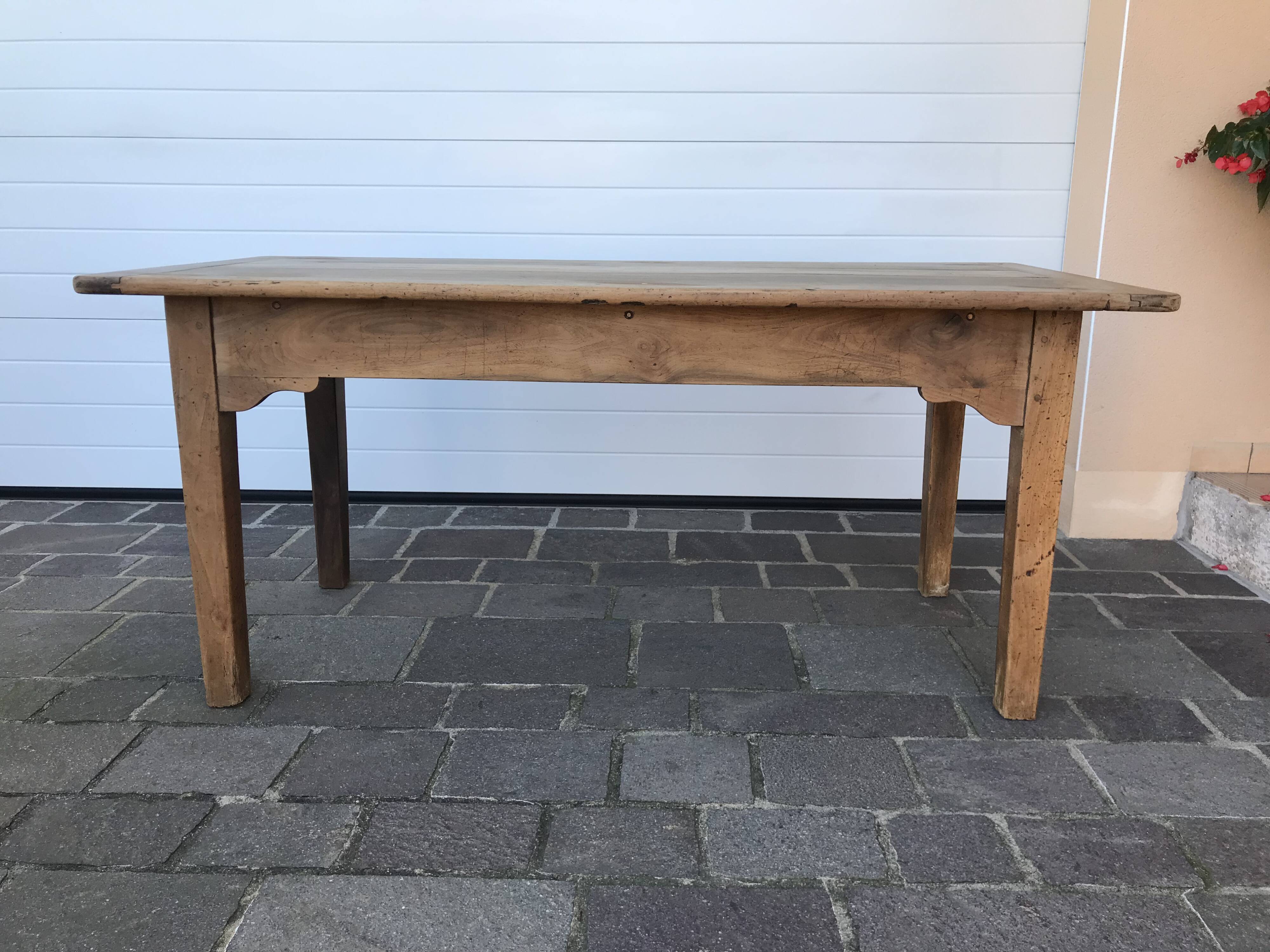 Walnut farmhouse table