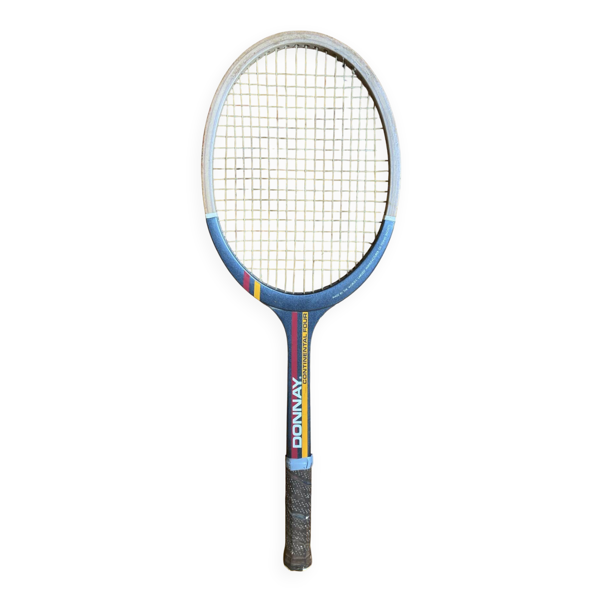 Vintage donnay continental four wooden tennis racket #e