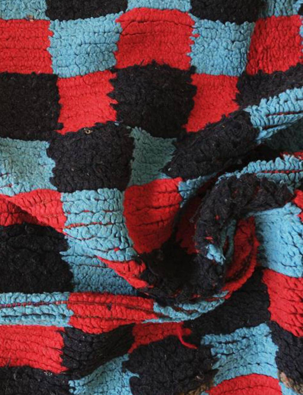 Moroccan Checkerboard Rug - 225 x 148 cm