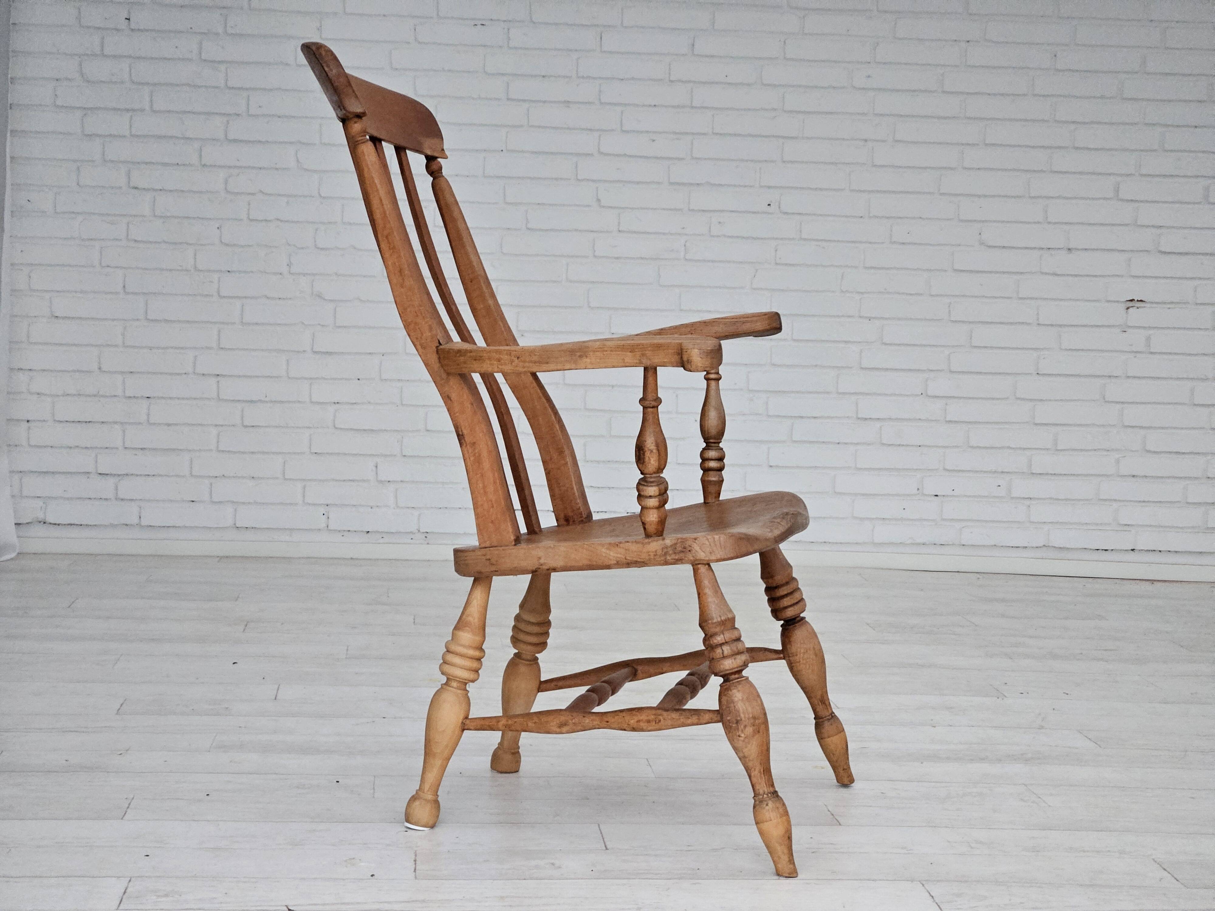 1950s, Scandinavian design, wood armchair, ash wood, oak wood.