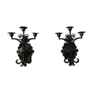 Paire d'appliques en