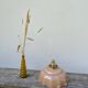Opaline powder pink glass pendant light
