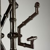 Faux bamboo coat rack cast iron ca. 1890