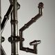 Faux bamboo coat rack cast iron ca. 1890
