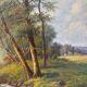 Paysage de forêt signe