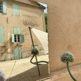 Vintage beveled mirror