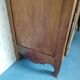 Louis XV style wardrobe entirely pegged wood with 2 cherry wood doors.