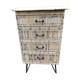 Commode en rotin tiroirs années 1960