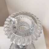 Antique pair of Portieux crystal candlesticks, 19th century