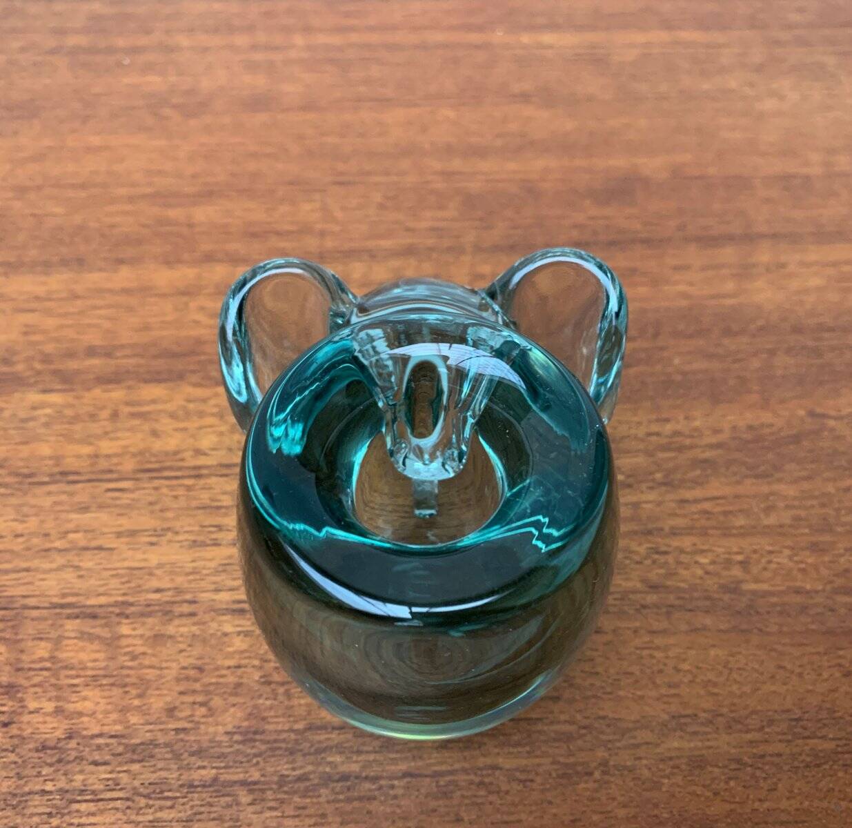 Vintage handmade African glass animal candle holders from Ngwenya Glass, set of 2.